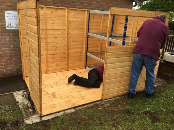 Supporting The Childrens centre with storage after a centre storm